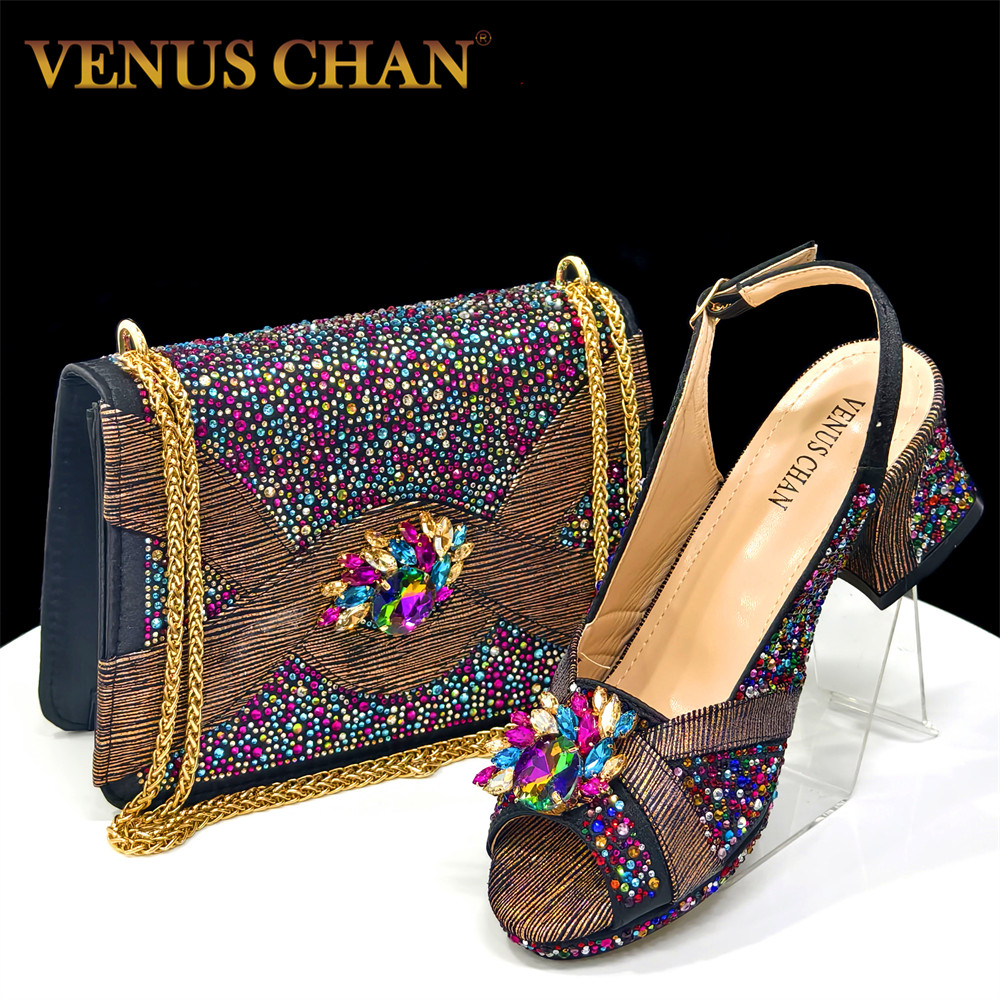 Luxury Bags Leather - 2025 Zapatos de fiesta y bolso