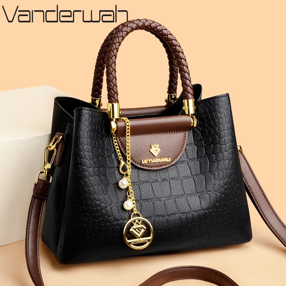 Luxury Bags Storage - Bolso de mano informal de cuero