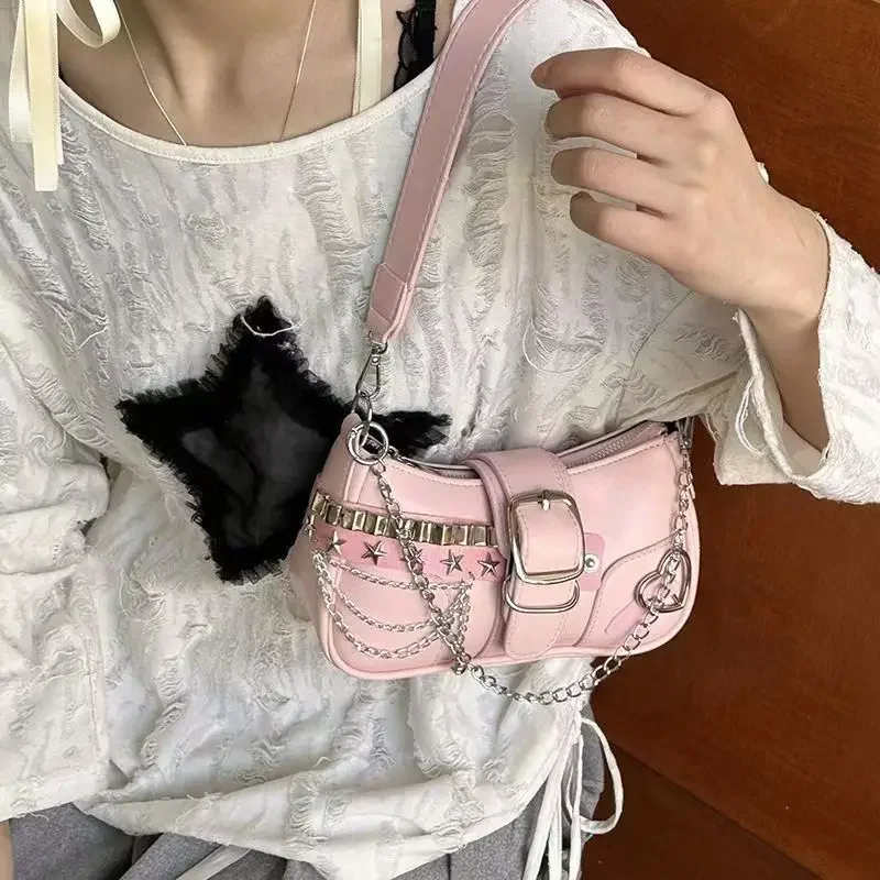 Bolso de Hombro de Piel Sintét - Luxury Y2K Bags reseña y precio