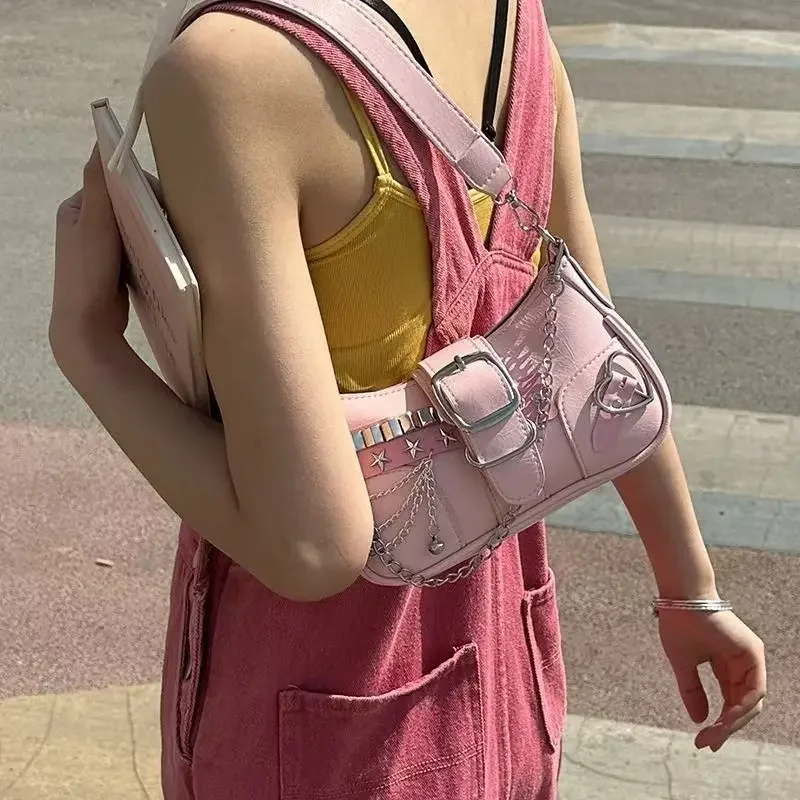 Bolso de Hombro de Piel Sintét - Luxury Y2K Bags reseña y precio