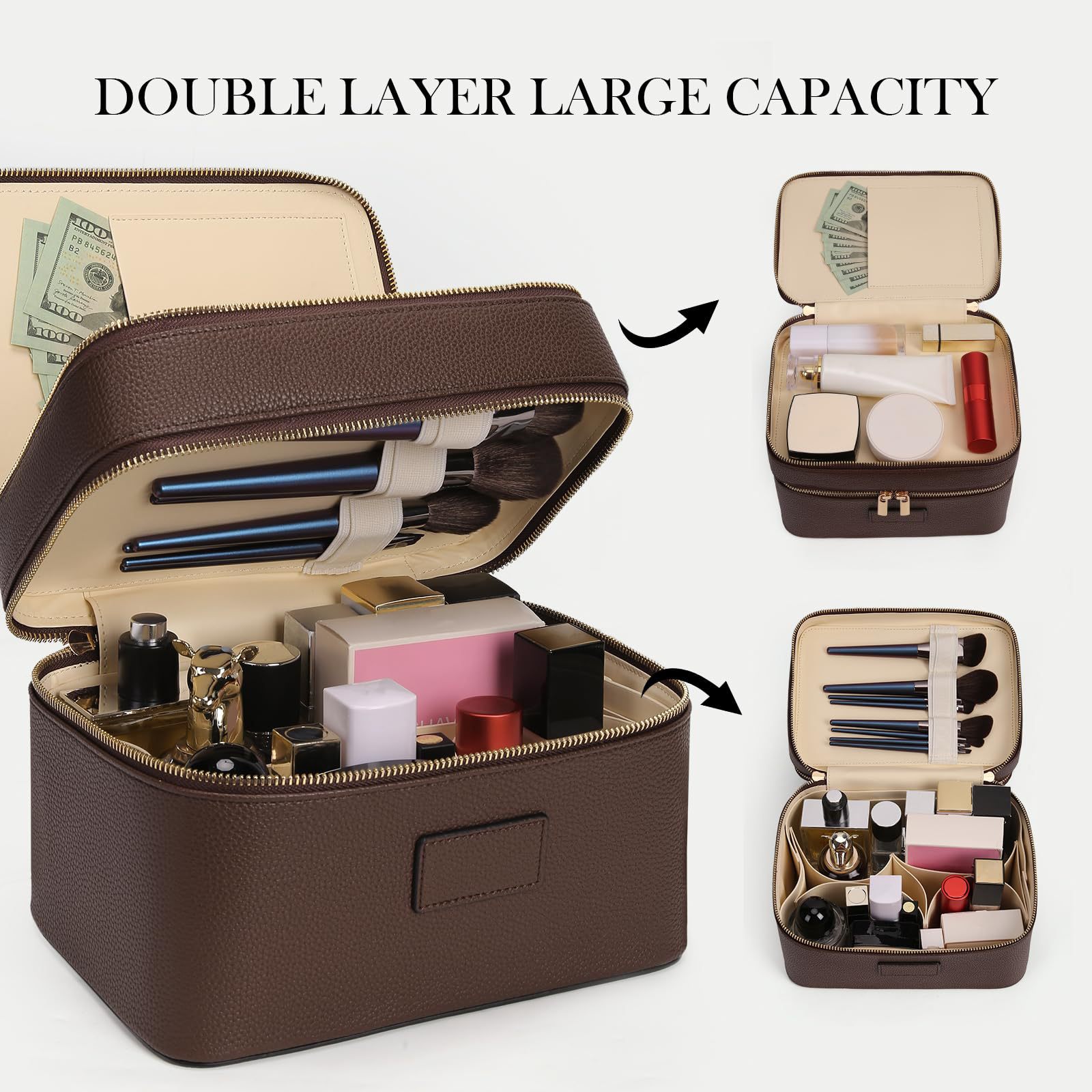 Bolsa de Cosméticos de Lujo de - Luxury Bags Leather reseña y precio