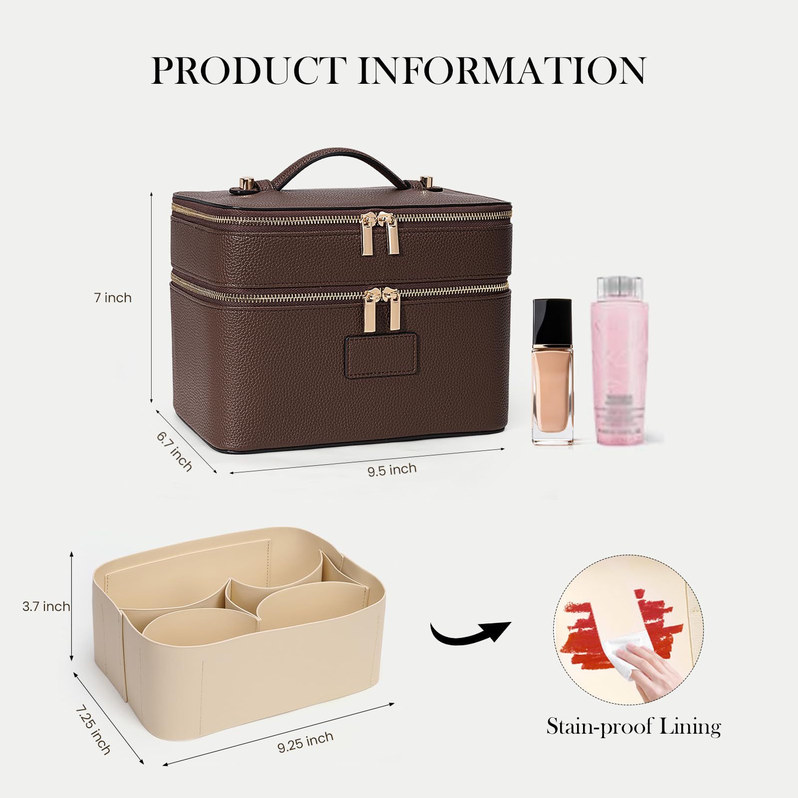 Bolsa de Cosméticos de Lujo de - Luxury Bags Leather reseña y precio