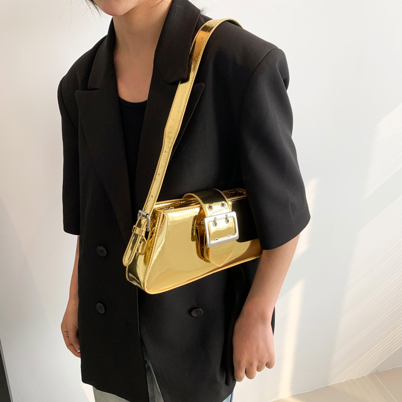 Bolso de hombro de oro Y2K par - Luxury Y2K Bags reseña y precio