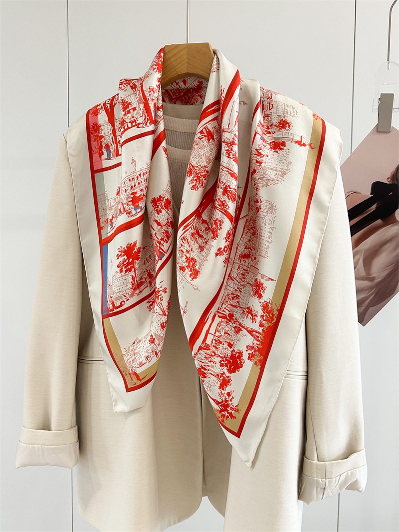 Pañuelo de Seda Rojo de Lujo,  - Luxury Bags Hong Kong reseña y precio