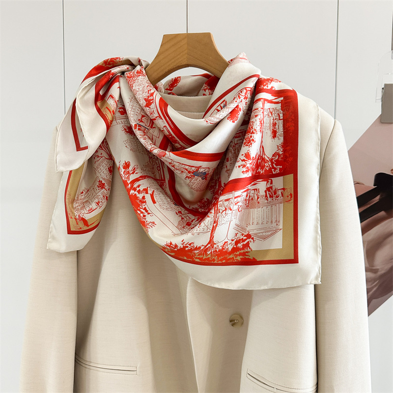 Pañuelo de Seda Rojo de Lujo,  - Luxury Bags Hong Kong reseña y precio