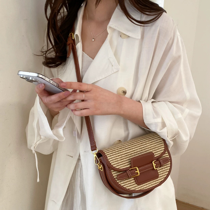 Mini bolsas de sillín de paja  - Luxury Bags Leather reseña y precio