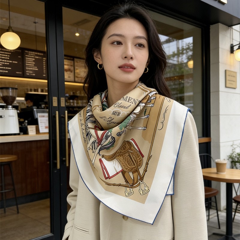 Pañuelo de seda de lujo de 90  - Luxury Bags Hong Kong reseña y precio