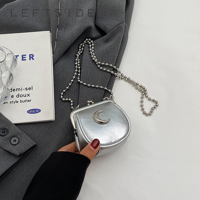 Mini bolsos cruzados plateados - Luxury Y2K Bags reseña y precio
